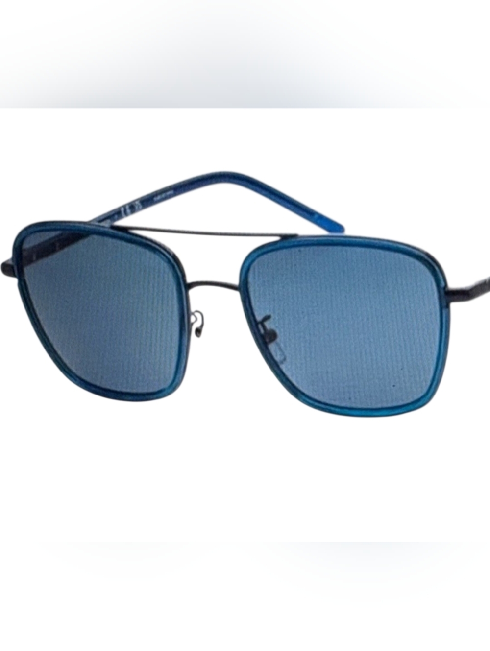 Tory Burch Navy Lens Sunglasses with Orange Logo Case - Picture 4 of 7